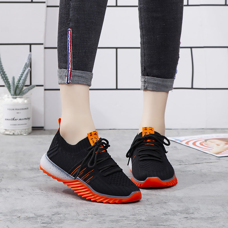 Sports Shoes Women'S Wild Korean Students New Mesh Casual Light Spring Breathable Running Shoes