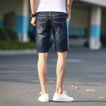 Summer Denim Shorts Men's Ripped Five-point Pants Plus Size Shorts