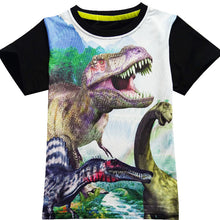 Cartoon Dinosaur Children's Fashion Short Sleeve Top For Boys