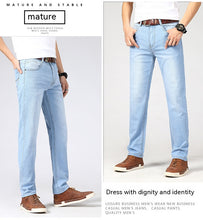 Men's Summer Jeans Men's Straight-leg Pants