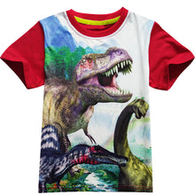 Cartoon Dinosaur Children's Fashion Short Sleeve Top For Boys